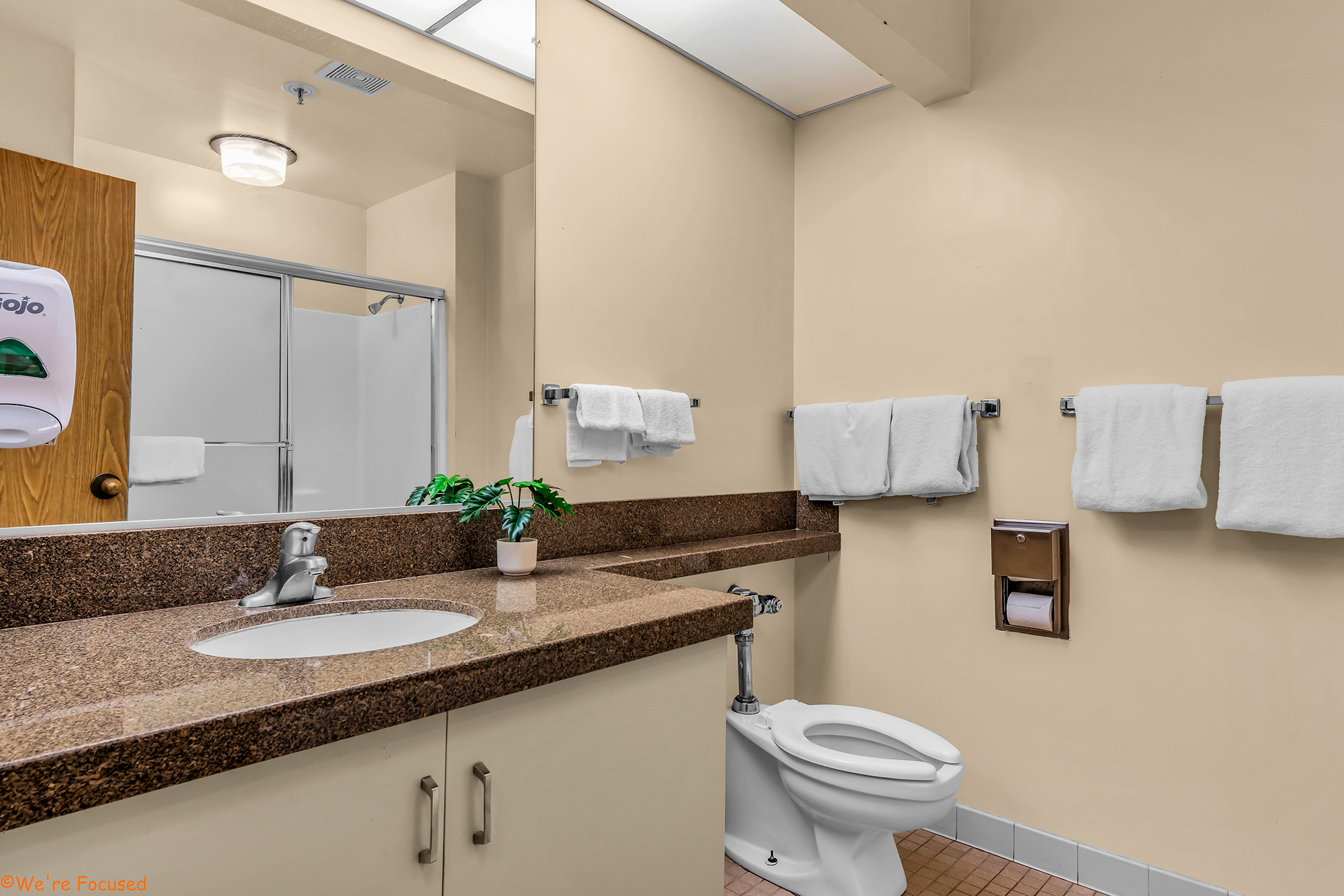 Inside a bathroom