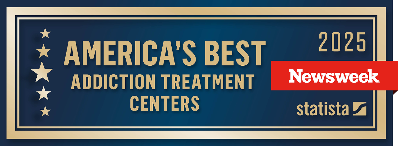 Newsweek America's Best Addiction Treatment Centers Logo 2025